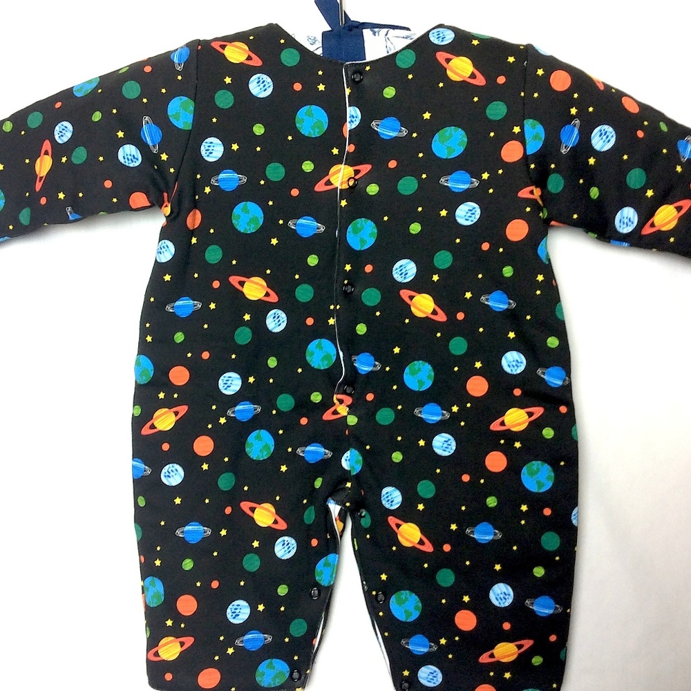 4/$25 NWT Black Winter‎ Orbit Quilted Romper